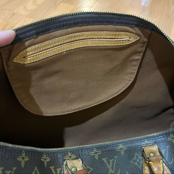 LOUIS VUITTON SPEEDY 40 Classic coated monogram canvas *Authentic Vintage ‘91 - Picture 14 of 16